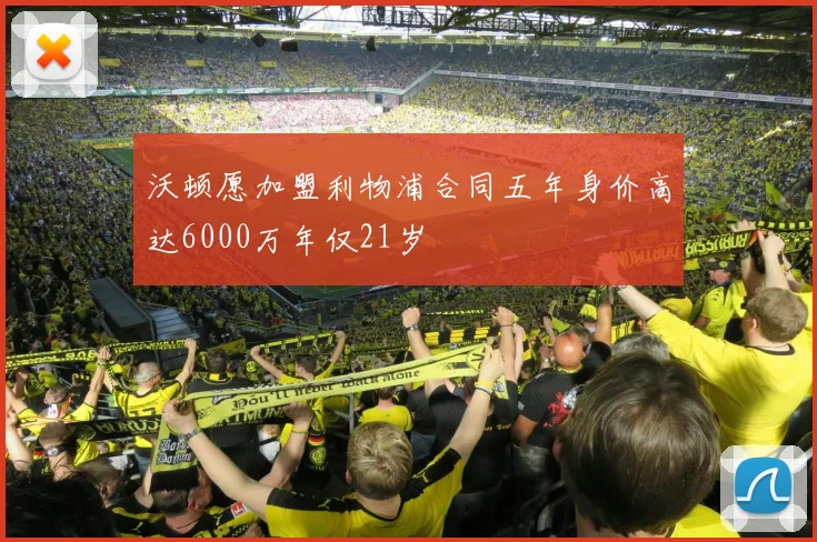 沃顿愿加盟利物浦合同五年身价高达6000万年仅21岁